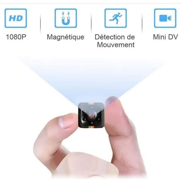 FLY08386-Mini Camera Espion Enregistreur,MHDYT Full HD 1080P Magnetic Spy Cam sans Fil Nanny Caméra Cachée avec Détection de Mouve