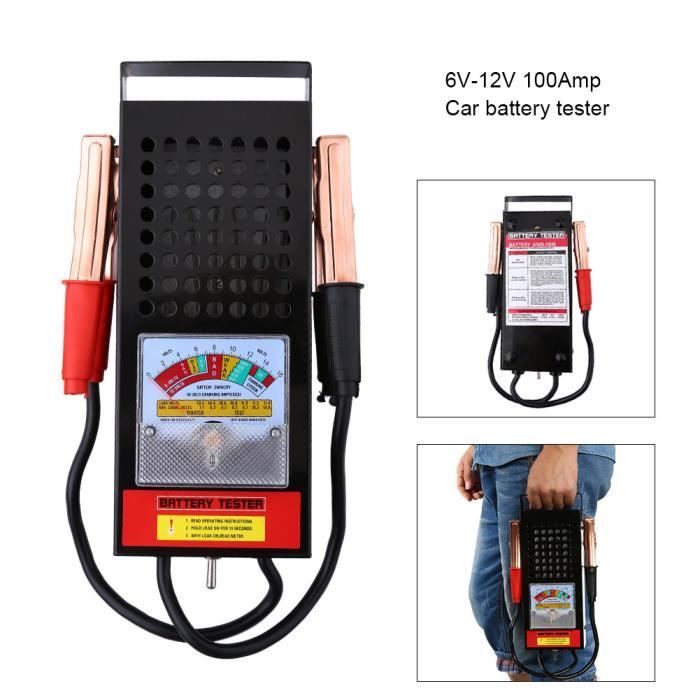 Testeur D'Alternateur Et Batterie Voiture 6/12V Okiyakusama - Analyseur Automatique Avec Pinces Crocodiles Et Écran LED