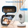 Caméra Bébé Surveillance - sans Fil Baby Phone Vidéo Longue Portée-  Surveillez Bébé avec Précision et Confort -  3.2 pouces-1