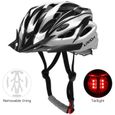 Red With light -casque avec visière, moulé, pour vélo de route en montagne, cyclisme, protection sûre pour hommes et femmes-1