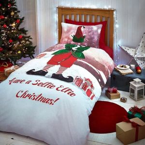 Draps En Flanelle Queen – Motif Arbres De Noël, 100% Coton, MIDDLETON HOME, Neuf