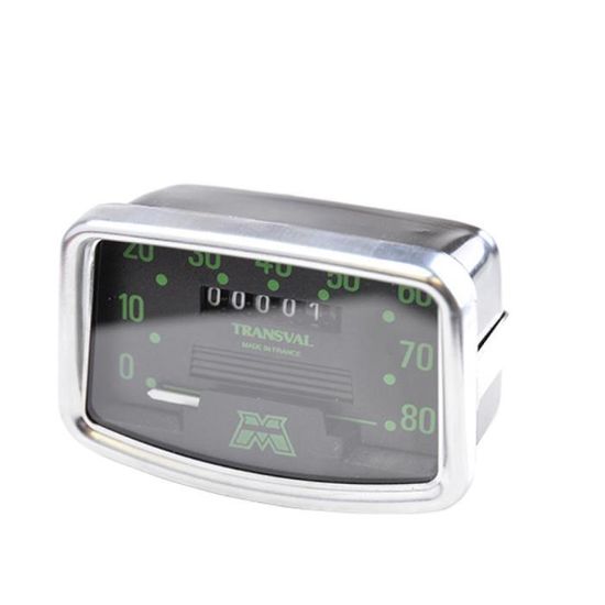 Compteur De Vitesse 0-80 Km/h Pour Mobylette - Diamètre 48 Mm - Raccord M10x1 - Multicolore - 6
