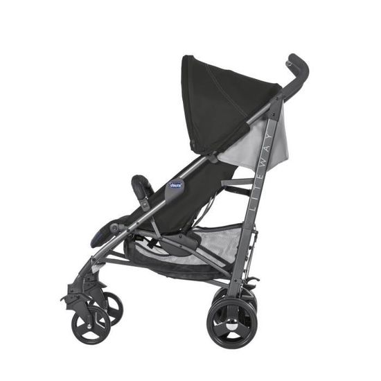 Poussette canne chicco lite way noir outlet
