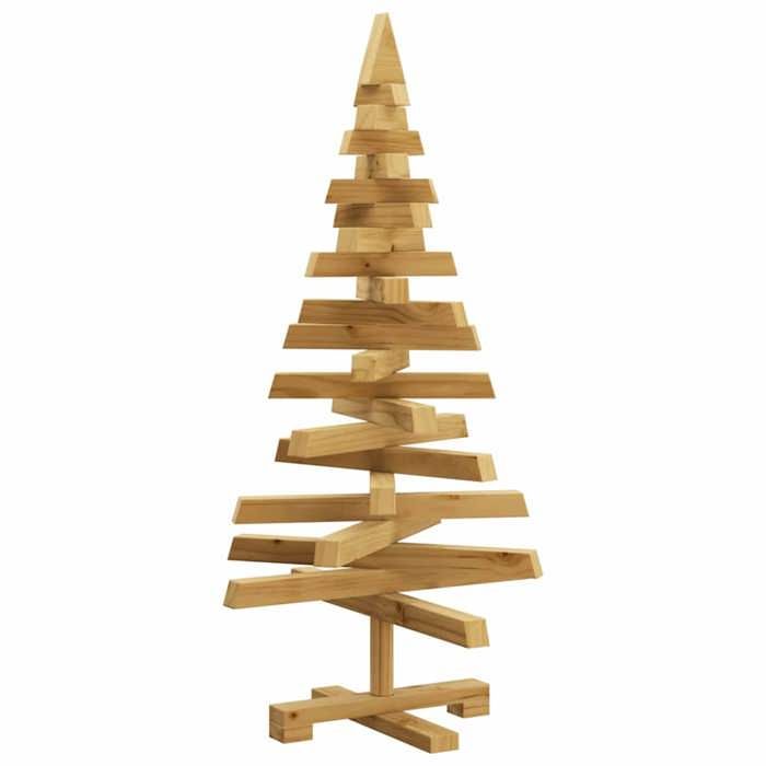 VidaXL Vidaxl Arbres De Noël Avec Support Naturel 180 Cm Bois Massif E