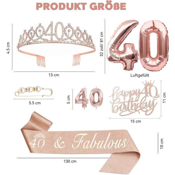 Décoration Anniversaire 40 Ans Cadeau Retraite Femme Homme Deco Décoration Anniversaire 40 Ans Cadeau Retraite Femme Homme Deco