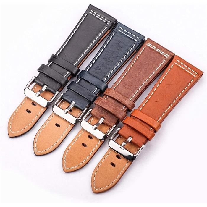 Genuine leather watch bands 2025