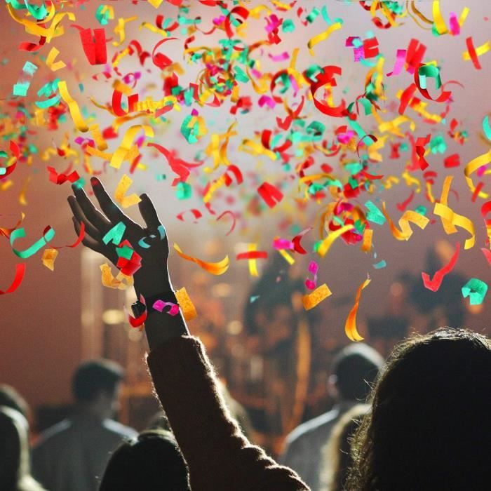 GOODS+GADGETS® Canon à Confettis XXL 100 cm - Lanceur de Fête | Confetti shooter géant, effet jusqu'à 8 m - feuille métallique ignifuge, sans pyrotechnie