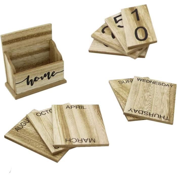 LECAS Socle En Bois 14,5 X 20cm Pour Calendrier De Bureau Éphéméride - Fabriqué En France