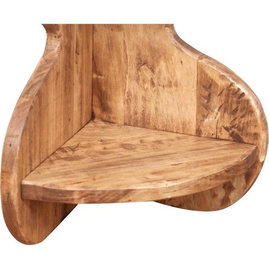 Etagere D Angle En Bois Massif De Tilleul Finition Naturelle L22xpr22xh60 Cm Achat Vente Etagere Souple Etagere D Angle En Bois Cdiscount