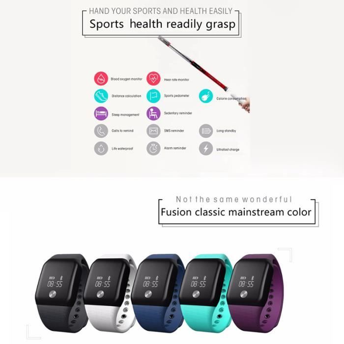 Health experts dynamic online heart rate smart bracelet