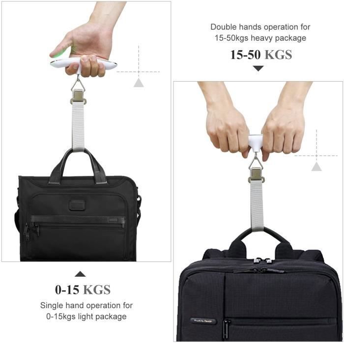 Pèse Bagage MYCARBON Sans Pile - 50kg Écologique Avec Fonction Tare