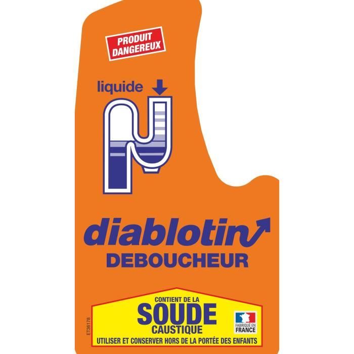 Diablotin - Déboucheur liquide - DC 7 Déboucheur - 1 L - DIABLOTIN - Fosse  septique - Rue du Commerce