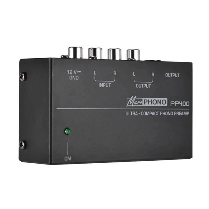 Préamplificateur Phono Dynavox UPR-2.0 - Pour Platine Vinyle MM Et Numérisation USB - Sortie Casque Incluse