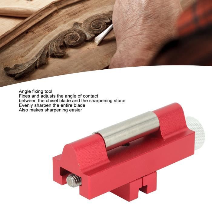 Gabarit D'Affûtage Burin Et Ciseaux à Bois Réglable - Guide Précis Pour Outils De Sculpture