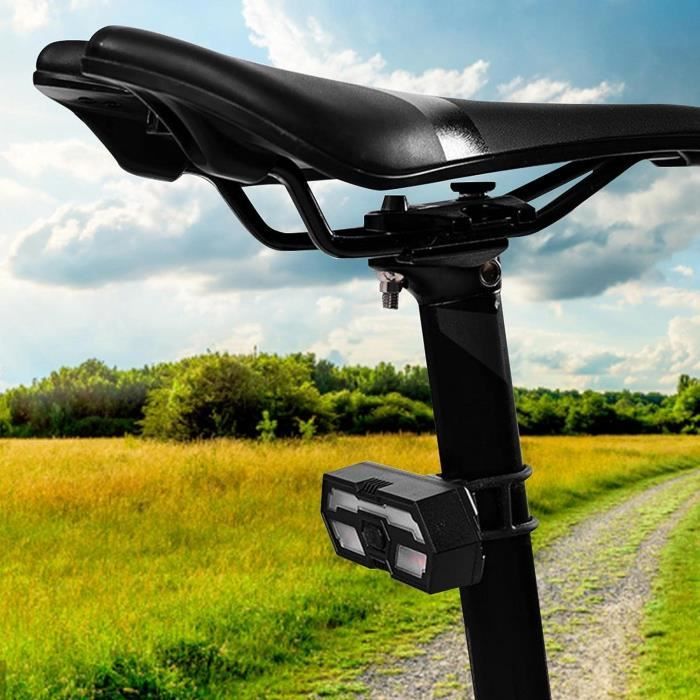 Clignotants Vélo Rechargeables USB – Feu Arrière Avec Clignotants Gauche/Droite, Étanche Et Autonomie Longue Durée