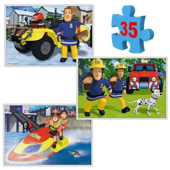 Puzzle Sam Le Pompier 10 en 1 - TREFL - 20, 35 et 48 Parties - Enfant 4+  ans - Cdiscount Jeux - Jouets