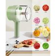 Ensemble de coupe-légumes électrique 4 en 1 - Coupe-légumes électrique multifonction - Hachoir portable - Accessoires de cuisine-3