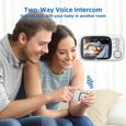 Caméra Bébé Surveillance - sans Fil Baby Phone Vidéo Longue Portée-  Surveillez Bébé avec Précision et Confort -  3.2 pouces-3