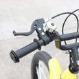 16 pouces Vélo pour enfant Cadre en acier carbone - Roue avec frein à main Roues stabilisatrices à rétropédalage Jaune-3