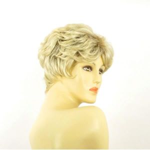 Perruque Courte Femme ELSA YS - Blond Méchés Racines Foncées - Synthétique Neuve Avec étiquettes