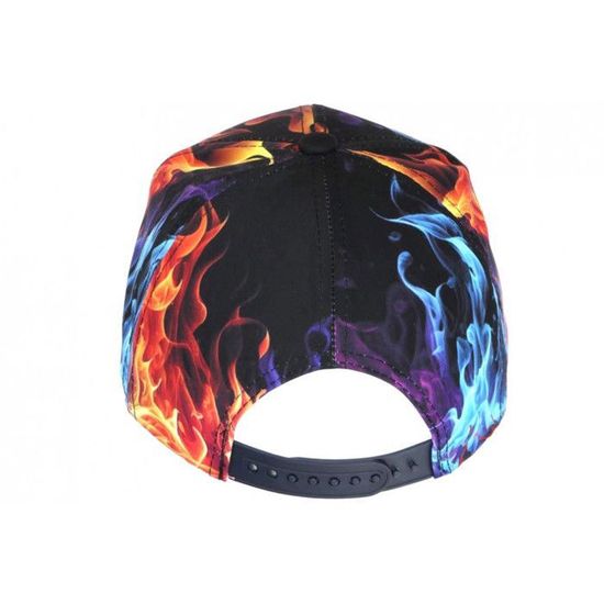 Casquette Baseball New York Flammes Orange/Blanc - Taille Unique - Streetwear - Neuf Avec étiquettes