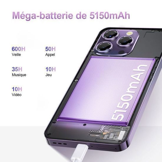 Oukitel P1 Pro 6.7インチSIMフリー SmartPhone: Oukitel P1 6.7-inch Ultra-thin Body 8GB+256GB