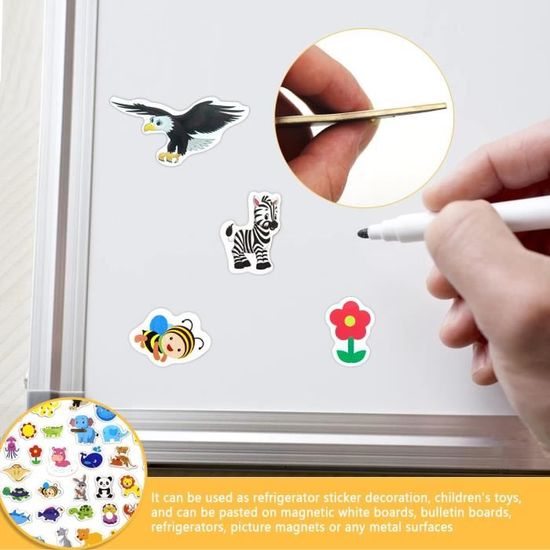 IUDWCG 36 Pcs Aimants De Réfrigérateur,aimants De Réfrigérateur Pour Animaux De Compagnie Mignons,réfrigérateur Décoratif,jouets Magnétiques Pour Apprendre Sur Le Tableau Blanc Dans La Salle De Classe