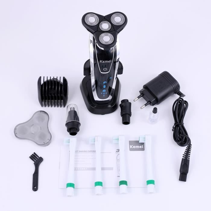 Machine Rasoir Km-5181box - Rasoir Électrique 3d Pour Hommes, Machine À Raser Le Nez ...