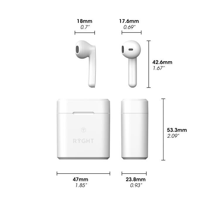 RYGHT JAM - Ecouteurs sans fil bluetooth Kit Main Libre True Wireless  Earbuds pour SAMSUNG Galaxy A41 (BLANC) - Cdiscount TV Son Photo