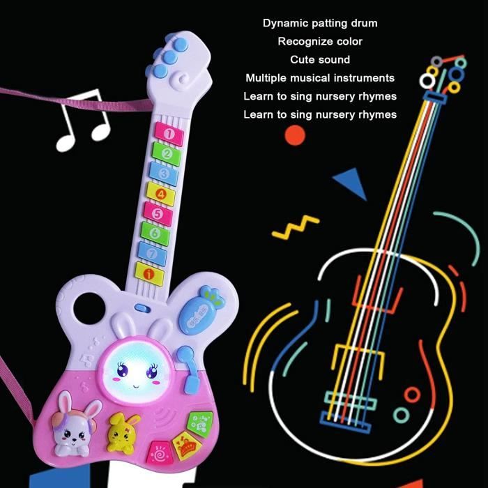 Guitare électrique pour bébé, Guitare électrique multifonctionnelle pour  bébé, Motif de Lapin de Dessin animé éducatif, Jouets[165] - Cdiscount Jeux  - Jouets
