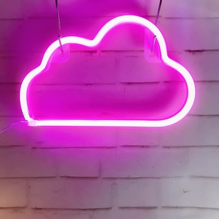 Led Cloud Sign Examples Néon LED Cloud Sign Décor Léger, Décor Mural pour Noël, Fête d ...