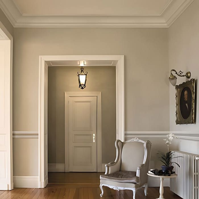 Profil Décoratif Orac Decor P5021 LUXXUS – Frise Murale 2 M – Blanc – Polyuréthane