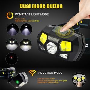 2 Lampes Frontales LED 230° 2000 Lumens - Rechargeables étanches IPX5 - 6 Modes Pour Sport Outdoor