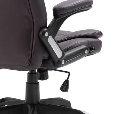 Fauteuil De Bureau Pivotant En Similicuir & Bois Courbé VidaXL - Pour Salon Ou Bureau - Neuf