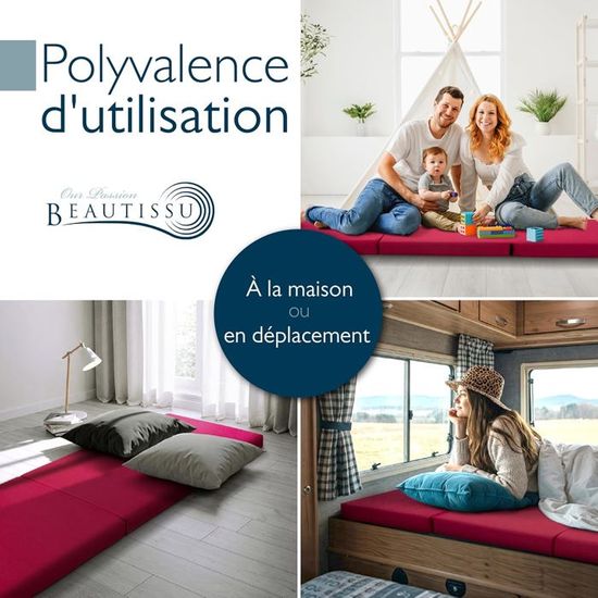 Beautissu Lit Pliant 80x200 Cm Venetia - Lit D'Appoint Avec Matelas Mousse 10,5 Cm, Cadre Acier Et Roulettes