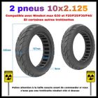 BRAND Pneus Plein 10x2.50 trottinette électrique Zero 10 Zero10X ,Certaines Dualtron,Kaabo,Kugoo Pneu increvable [2 Pneus]