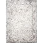 TAPISO Tapis Salon Poils Ras Valley Beige Gris Crème Ornemental Polyester Intérieur 300x400