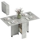 HOMCOM - Table pliante - Panneaux de particules - 75x140x74cm - Gris