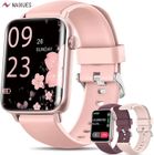 KIQULOV Montre Connectée Femme avec Appel 5.2 Bluetooth 1.2" AMOLED Écran Tactile/120 Sports/Santé Féminine/Sommeil/SpO2/Étanche