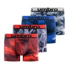 905 Umbro Boxer Homme Caleçon Homme - Gris (Lot de 4)