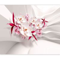 Papier peint intissé Fleurs Orchidea 350x256 cm Décoration Murale XXL Poster Tableaux Muraux Tapisserie Photo Abstrait 3D Effet