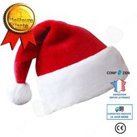 CONFO® Chapeaux de Noël Décorations de Noël Chapeaux adultes pour enfants Chapeaux rouges en peluche épaisse Chapeaux Noël Chapeaux 
