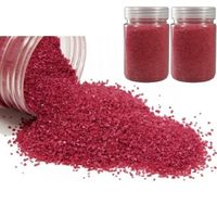 Lot de 800 gr de Sable décoratif coloré Rouge, de 0,60mm à 1mm,  pour Déco de table, Bougeoir, Vase - Unique