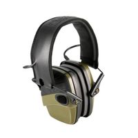 Casque de protection auditive de chasse tactique de sports de plein air - OUTAD - Réduction sonore 31 db - Vert