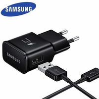 Samsung Chargeur secteur rapide noir USB Type C- S10 / S10 PLUS