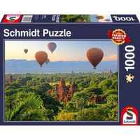 Puzzle Montgolfières Mandalay Myanmar Schmidt 1000 pièces