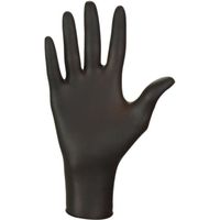 Boite de 100 gants en nitrile jetables - non poudrés - Taille XL - Noir - Vivezen