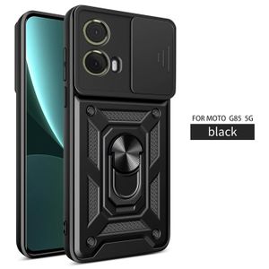 Coque Souple Silicone Kwmobile Pour Motorola Moto G85 5G - Transparent/Noir - Neuf