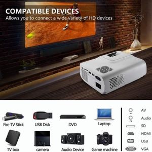 KUYG Projecteur de smartphone /à la mode cr/éez une petite f/ête Home Cin/éma Portable DIY Mini Vid/éoprojecteur