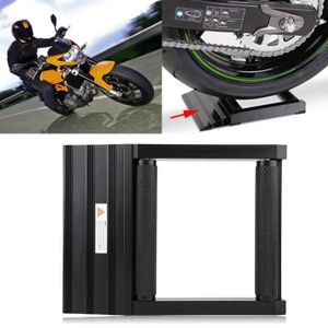 Support Rouleaux Moto Capacit/é de Charge Max 400kg Support de Nettoyage de Roue et Cha/îne de Moto L/ève Moto Tourne Roues Arri/ères Avants en Aluminium